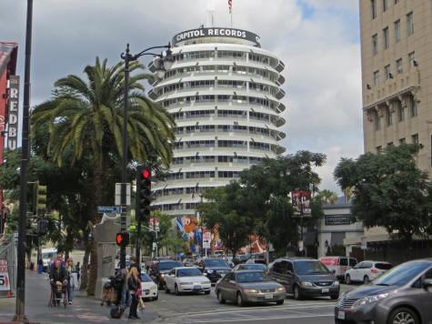 Capital Records Building in Hollywood USA